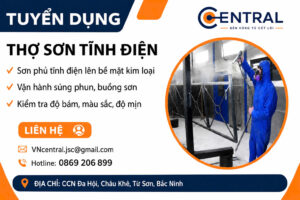 tuyển thợ phun sơn tĩnh điện